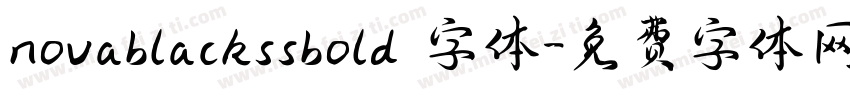 novablackssbold 字体字体转换